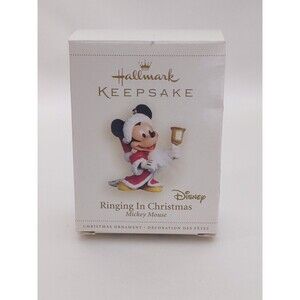 HALLMARK KEEPSAKE RINGING IN CHRISTMAS MICKEY MOUSE CHRISTMAS ORNAMENT